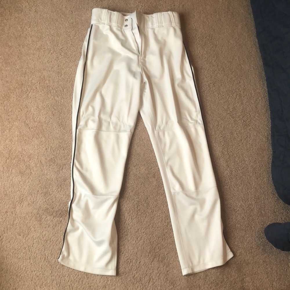White men’s baseball pants